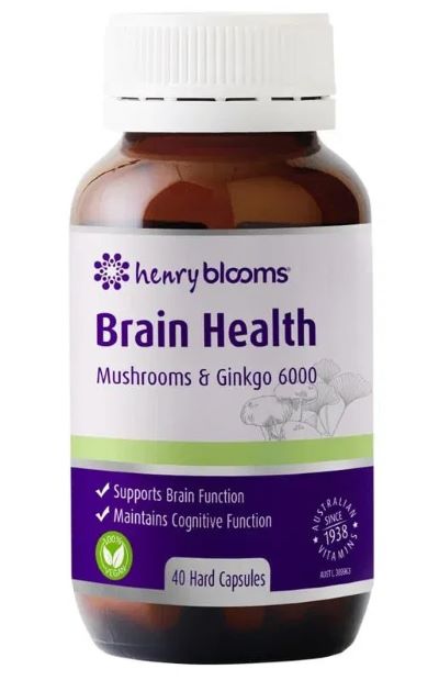 Henry Blooms Brain Health Mushrooms & Ginkgo 6000