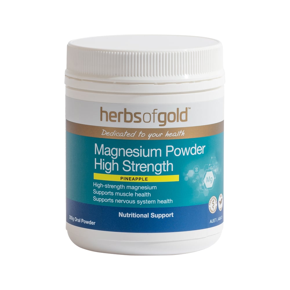 Buy Herbs Of Gold Magnesium Powder Oral Powder Pineapple Online